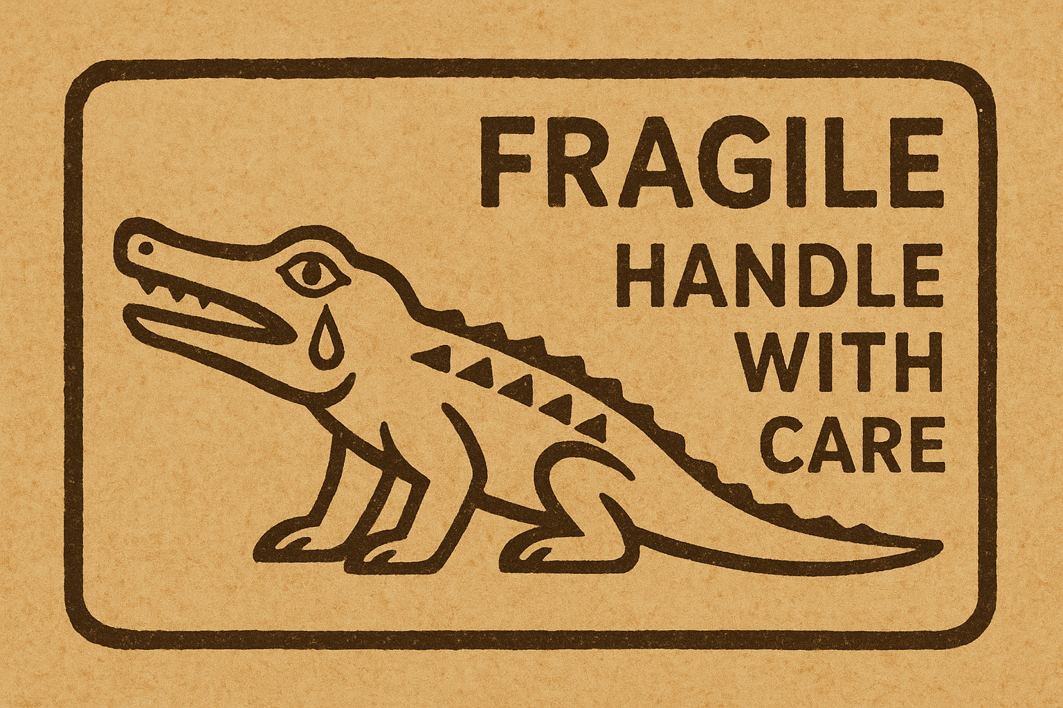 fragile — handle with care.